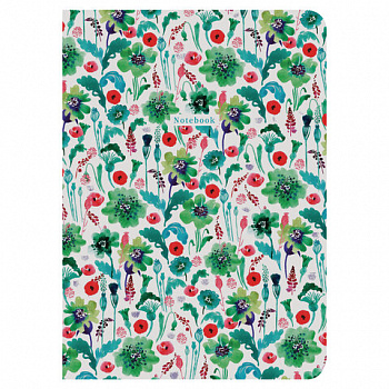 Тетрадь-скетчбук 60 л. обложка SoftTouch, бежевая бумага 70 г/м2, сшивка, В5 (179х250 мм), ЯГОДЫ, BRAUBERG