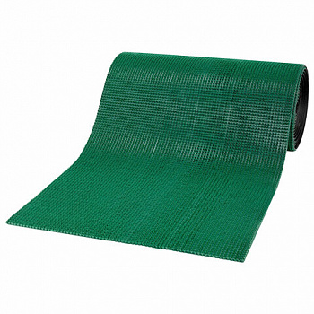 Коврик ДОРОЖКА 0,9х10 м, "ТРАВКА" ЗЕЛЕНЫЙ пластиковый грязезащитный, щетина 10 мм, LAIMA EXPERT