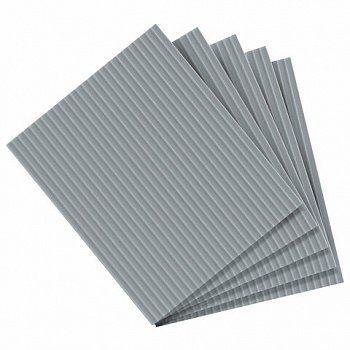 Салфетки губчатые для уборки кухни 15 х18 см ЦЕЛЛЮЛОЗНЫЕ, КОМПЛЕКТ 5 штук, серые, LAIMA