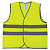 Жилет сигнальный ГОСТ, 2 светоотражающие полосы, ЛИМОННЫЙ, XXXL (60-62), ПЛОТНЫЙ, ГРАНДМАСТЕР