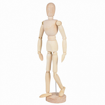 Манекен человека художественный BRAUBERG ART CLASSIC, мужской, дерево, высота 30 см.