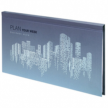 Планинг-еженедельник недатированный (165х90 мм) STAFF, твердая обложка, УФ-ЛАК, 64 л., "Metropolis"