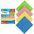 Салфетка из МИКРОФИБРЫ универсальная 30х30 см, КОМПЛЕКТ 4 шт., MULTI PRO COLOUR, 280 г/м2, LAIMA