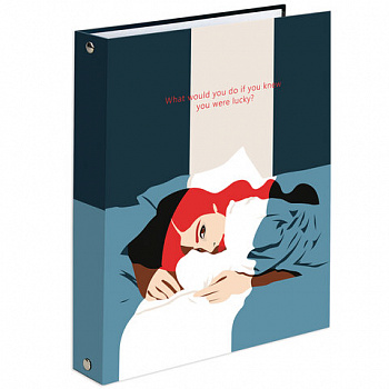 Тетрадь на кольцах А5 (175х215 мм), 120 листов, твердый картон, клетка, BRAUBERG, In Dreams