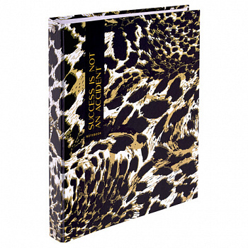 Тетрадь на кольцах А5 165х215 мм, 120 листов, твердый картон, клетка, BRAUBERG, "Leopard"