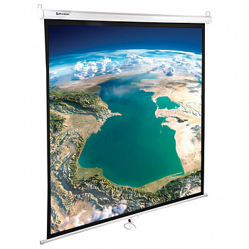 Экран проекционный настенный (180х180 см), матовый, 1:1, BRAUBERG "WALL"