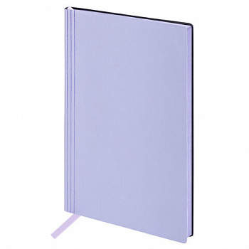 Блокнот А5 138x213мм BRAUBERG "Personal", под кожу, 80 листов, клетка, лавандовый