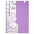 Тетрадь обложка пластик, А5 80 л., гребень мягкий, вырубка для ручки, клетка, BRAUBERG, сиреневый