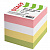 Блок для записей STAFF, проклеенный, куб 8х8 см, 800 листов, цветной