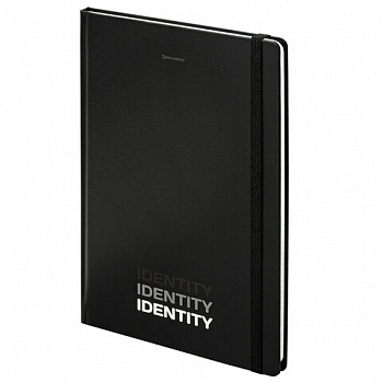 Блокнот с резинкой в клетку 96 л., БОЛЬШОЙ ФОРМАТ А4 204х299 мм, BRAUBERG, "Identity"