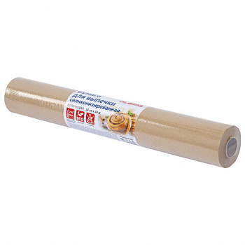 Бумага для выпечки силиконизированная, пергамент 38 см х 50 м, цвет коричневый, LAIMA, CH