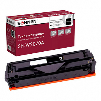 Картридж лазерный SONNEN (SH-W2070A) для HP CLJ 150/178 ВЫСШЕЕ КАЧЕСТВО, черный, 1000 страниц