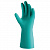 Перчатки нитриловые КЩС JETA SAFETY, хлопчатобумажное напыление, размер 10, XL (очень большой), зеленые, JN711, JN711-10-XL