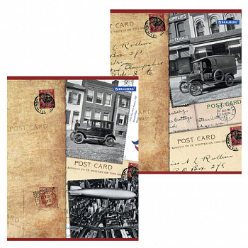 Тетрадь А5, 96 л., BRAUBERG, скоба, клетка, обложка картон, СТРАНЫ