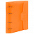 Тетрадь на кольцах А5 175х220 мм, 120 л., пластик, на липучке, с разделителями, BRAUBERG, Оранжевый