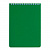 Блокнот А5 146х205 мм, 60 л., гребень, перфорация на отрыв, лакированный, BRAUBERG, Зеленый