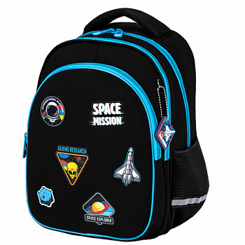 Рюкзак BRAUBERG OPTIMA, 2 отделения, с брелком, "Open space", 36х27х18 см