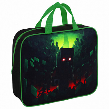 Папка на молнии с ручками BRAUBERG А4, 1 отделение, полиэстер, 80 мм, "Night warrior"