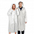 Дождевик-плащ белый на кнопках, EVA, многоразовый прочный, чехол в комплекте, универсальный размер, SHAMAANI (ШАМААНИ)