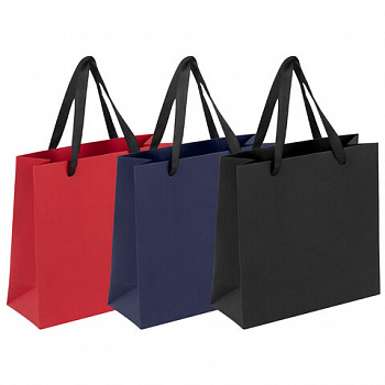 Пакет подарочный НАБОР 3 штуки 20х20х8 см, ЗОЛОТАЯ СКАЗКА "Business Kraft", крафтовая бумага