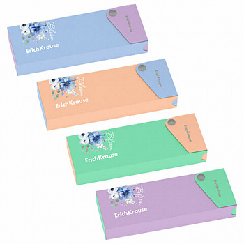 Пенал пластиковый ERICH KRAUSE "Matt Pastel Bloom", ассорти