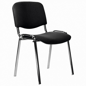 Стул STAFF "Iso Lite CF-008", хром, ткань черная (С-11)