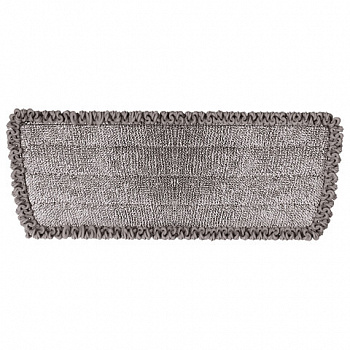 Насадки МОП для швабры липучка, КОМПЛЕКТ 2 шт., микрофибра, объемный ворс+кант, 41х14 см, LAIMA