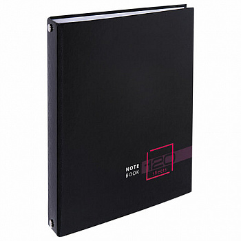 Тетрадь на кольцах А5 165х215 мм, 120 листов, твердый картон, клетка, BRAUBERG, "Dark"