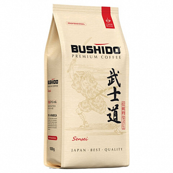 Кофе в зернах BUSHIDO "Sensei" 1 кг, арабика 100%, Нидерланды, BU10004014