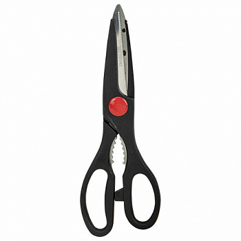 Ножницы кухонные DASWERK (ДАСВЕРК), 210 мм, с орехоколом, зазубренные