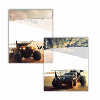 Обложки ПП для тетрадей и дневников ERICH KRAUSE "Road Beast", КОМПЛЕКТ 12 шт., 80 мкм, 212х347 мм