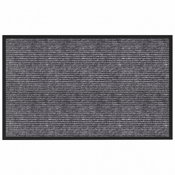 Коврик придверный 50х80 см, СЕРЫЙ, влаго-грязезащитный, 450 г/м2, ребристый, PRIMILA (ПРИМИЛА) EXTRA