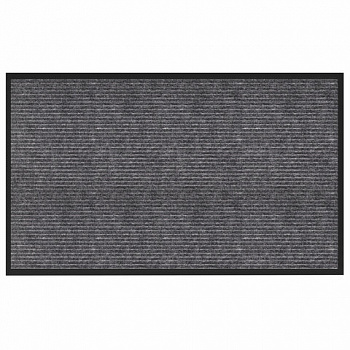 Коврик придверный 90х150 см, СЕРЫЙ, влаго-грязезащитный, 450 г/м2, ребристый, PRIMILA (ПРИМИЛА) EXTRA