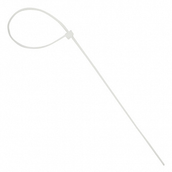 Хомуты (стяжки), нейлоновые, 3,6 мм х 250 мм, комплект 100 шт., белые, европодвес, 57-0250