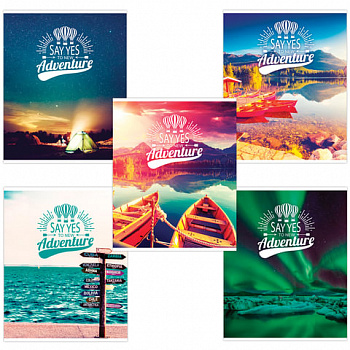 Тетрадь А5, 96 л., BRAUBERG, скоба, клетка, обложка картон, ПРИКЛЮЧЕНИЯ