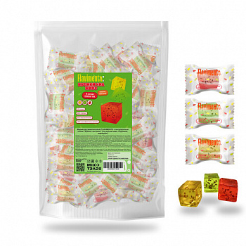 Конфеты мармеладные FLAVIMENTO, ассорти со вкусом киви, клубники и маракуйи, 500 г, УТ-00002867