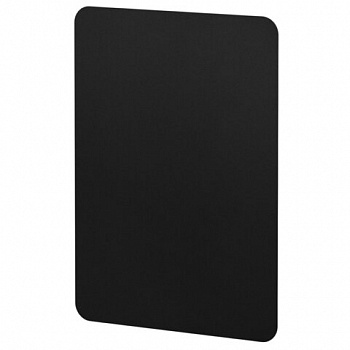 Табличка меловая А5 (14,8x21 см), КОМПЛЕКТ 10 штук, пластиковая, 0,5 мм, ЧЕРНАЯ, BRAUBERG