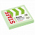 Блок самоклеящийся (стикеры), STAFF, 76х76 мм, 100 листов, зеленый